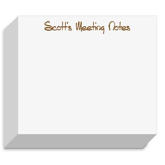 White Chunky Pad with Anthony Font